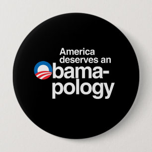CHAPA REDONDA DE 10 CM AMÉRICA MERECE UN OBAMAPOLOGY
