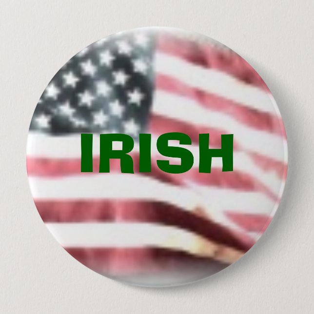 CHAPA REDONDA DE 10 CM , AMERICANO IRLANDÉS (Anverso)