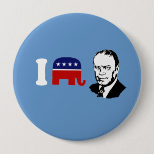 Chapa Redonda De 10 Cm Amo a Gerald Ford