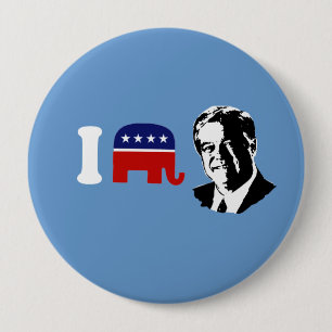 Chapa Redonda De 10 Cm Amo a Haley Barbour