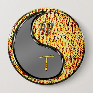 Chapa Redonda De 10 Cm Año del Conejo de Fuego