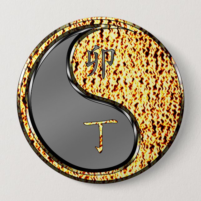 Chapa Redonda De 10 Cm Año del Conejo de Fuego (Anverso)