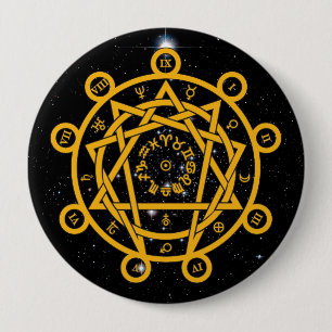 Chapa Redonda De 10 Cm Arcane Enneagram