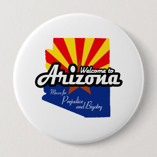 Chapa Redonda De 10 Cm Arizona - "La Meca para el perjuicio y el