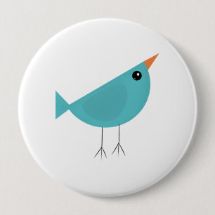 Chapa Redonda De 10 Cm Arte adorable y caprichoso de aves y naturaleza