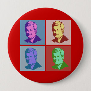 Chapa Redonda De 10 Cm Arte pop de Gingrich