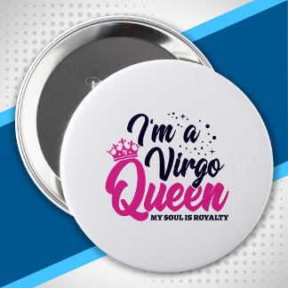 Chapa Redonda De 10 Cm Astrología Zodiac Agosto y Septiembre Virgo de Cum