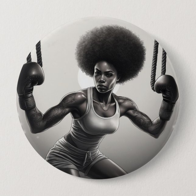 Chapa Redonda De 10 Cm badge girl boss (Anverso)