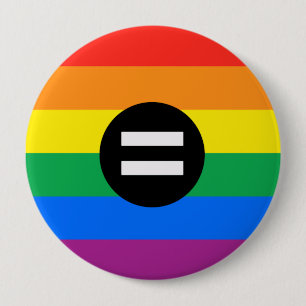 Chapa Redonda De 10 Cm Bandera de Derechos Gay