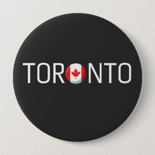 Chapa Redonda De 10 Cm Bandera de Toronto Canadá