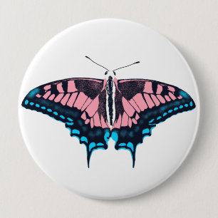 Chapa Redonda De 10 Cm Bandera del Orgullo Transgénero Mariposa Tradicion