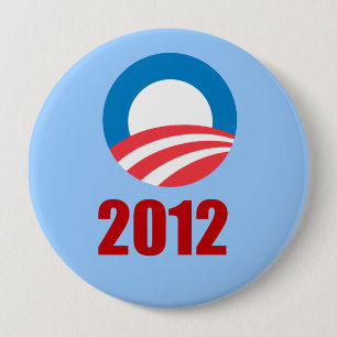 Chapa Redonda De 10 Cm Barack Obama 2012