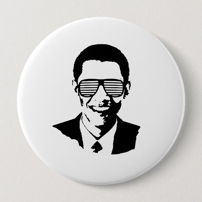 Chapa Redonda De 10 Cm BARRACK OBAMA SUNGLASSES STRIPTS -.png (Anverso)