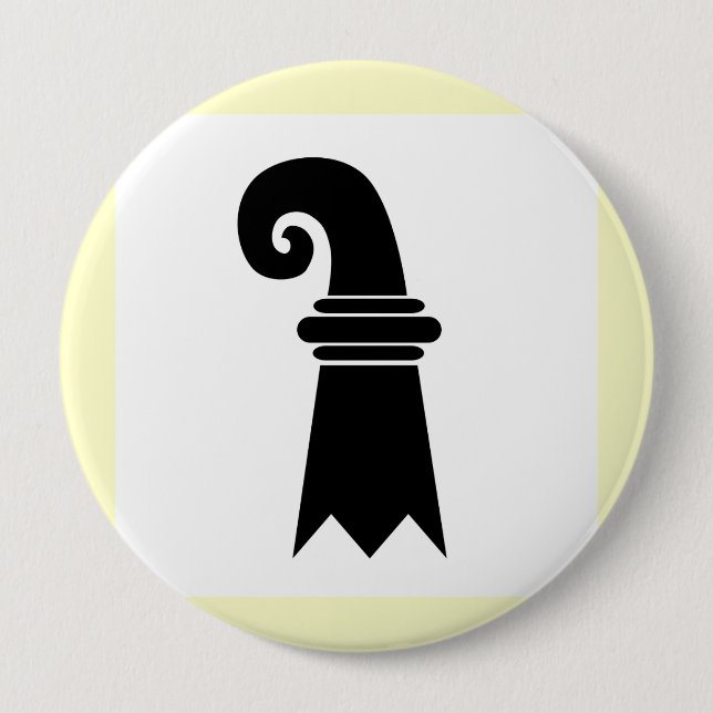 Chapa Redonda De 10 Cm Basilea, Suiza (Anverso)