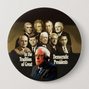 Chapa Redonda De 10 Cm Bernie Sanders 2020