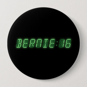 Chapa Redonda De 10 Cm Bernie Sanders Time