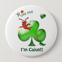 Béseme que soy cangrejo del día de Cajun St