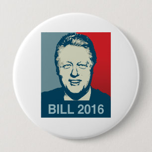 CHAPA REDONDA DE 10 CM BILL CLINTON 2016 - .PNG