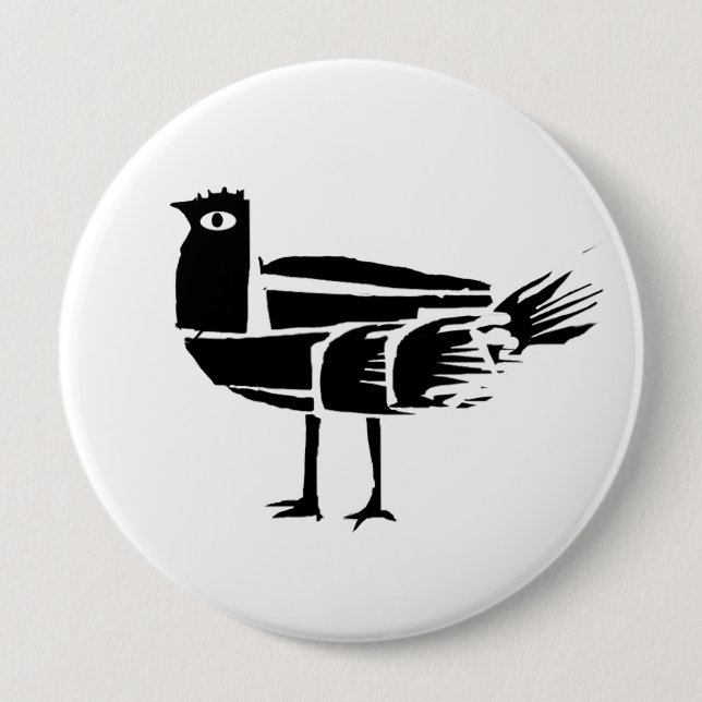 Chapa Redonda De 10 Cm *BlacKbird* (Anverso)
