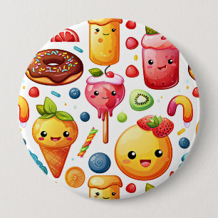 Chapa Redonda De 10 Cm Bonitos dulces alegres y graciosos