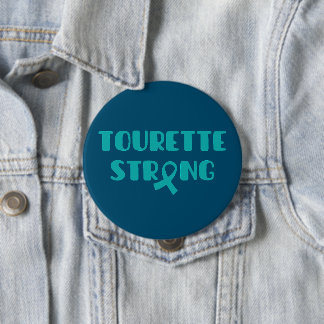 Chapa Redonda De 10 Cm Botones fuertes de Tourette
