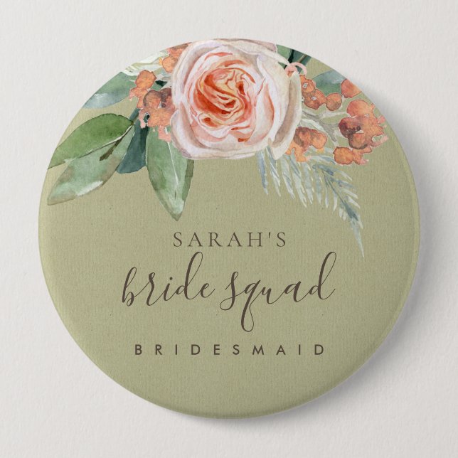 CHAPA REDONDA DE 10 CM BRIDE BRIDESMAID BRIDESMAID (Anverso)
