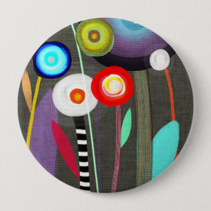 Chapa Redonda De 10 Cm Brooch de Flora Feliz