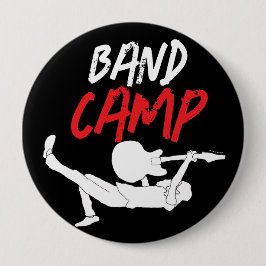 Chapa Redonda De 10 Cm Campamento de bandas de rock clásico