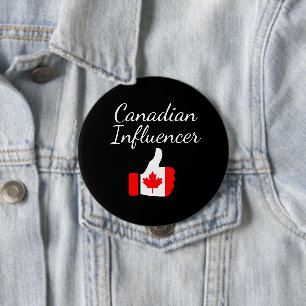 Chapa Redonda De 10 Cm Canadiense Influencer thumbs up Lighthouse route