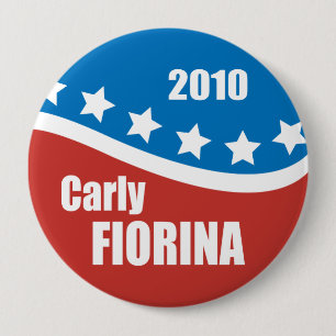 Chapa Redonda De 10 Cm Carly Fiorina 2010