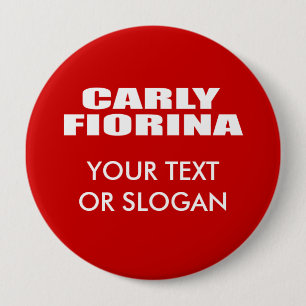 CHAPA REDONDA DE 10 CM CARLY FIORINA PARA EL SENADO