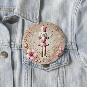 Chapa Redonda De 10 Cm Cascanueces Pastel Elegante y Caprichoso de Rosa y
