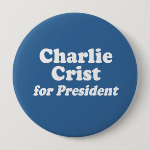 CHAPA REDONDA DE 10 CM CHARLIE CRIST PARA EL PRESIDENTE