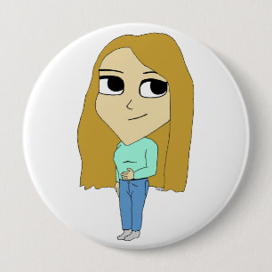 Chapa Redonda De 10 Cm chibi