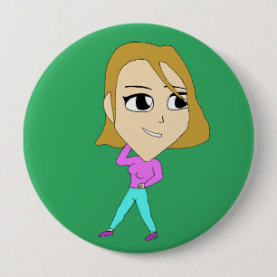 Chapa Redonda De 10 Cm chibi