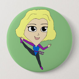 Chapa Redonda De 10 Cm chibi