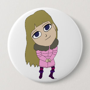 Chapa Redonda De 10 Cm chibi