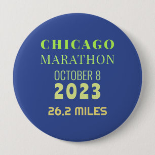 Chapa Redonda De 10 Cm Chicago Marathon 2023 Button