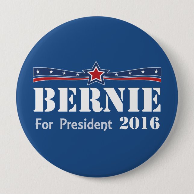 Chapa Redonda De 10 Cm Chorreadoras de Bernie para el presidente 2016 (Anverso)