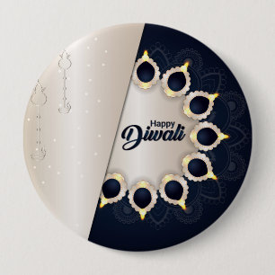 Chapa Redonda De 10 Cm Círculo de luz - Armonía Diwali
