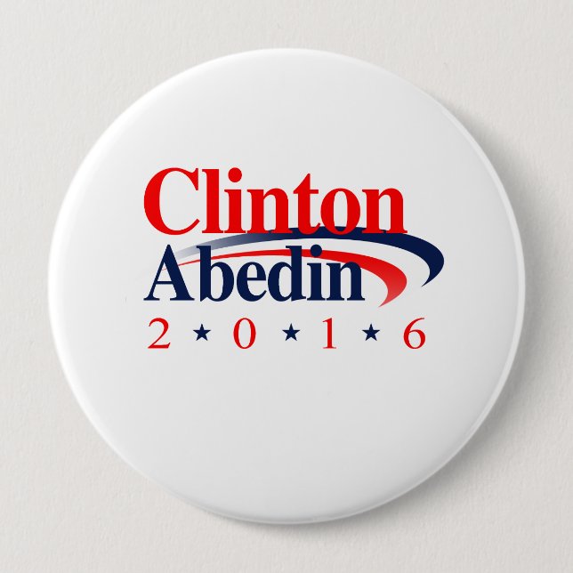 Chapa Redonda De 10 Cm CLINTON ABEDIN 2016.png (Anverso)
