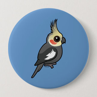 Chapa Redonda De 10 Cm Cockatiel