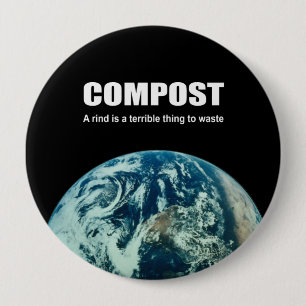 Chapa Redonda De 10 Cm Compost: Una corteza es algo terrible de desperdic