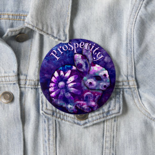 Chapa Redonda De 10 Cm Conejo de Floral Caprichoso Personalizado