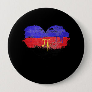 CHAPA REDONDA DE 10 CM CORAZÓN POLIAMORITARIO - AMOR POLIAMORIO - SÍMBO