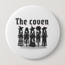 Chapa Redonda De 10 Cm coven bachelorette party witchy