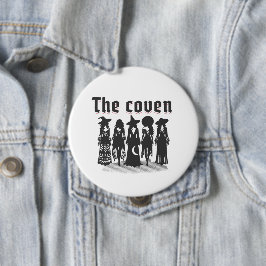 Chapa Redonda De 10 Cm coven bachelorette party witchy