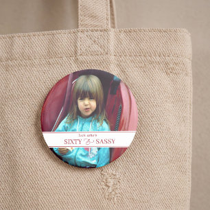 Chapa Redonda De 10 Cm Cumpleaños Importante Foto Grande Personalizada