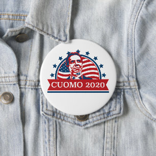 Chapa Redonda De 10 Cm Cuomo 2020   Votación al Presidente