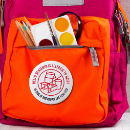 Chapa Redonda De 10 Cm Dairy Allergy Badge